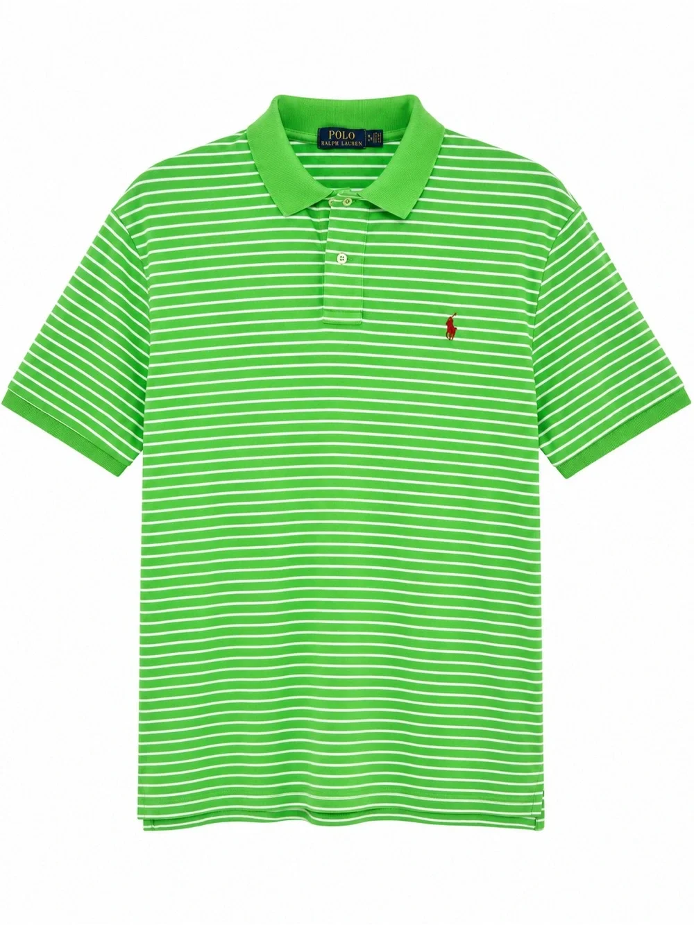 Polo Ralph Lauren Green Stripe Logo Polo